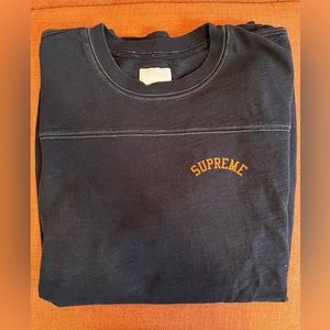 Supreme t shirt navy blue